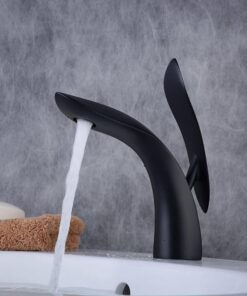 Willow Leaf Brass Faucet | Unique Leaf-Inspired Design with Elegant Hot & Cold Water Control