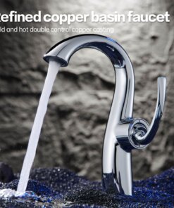 Premium Bionic Swan Neck Hot and Cold Dual Control Basin Faucet