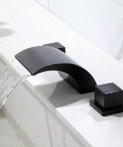 Square Three-hole Split Basin Faucet